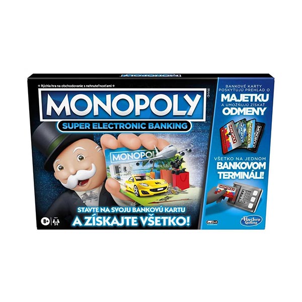 Hasbro E8978 Monopoly Super elektronické bankovníctvo