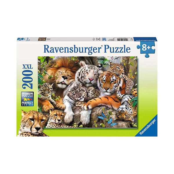 Puzzle 200 XXL Ravensburger 12721 Veľké mačky
