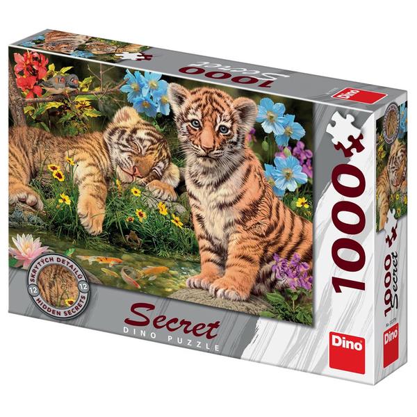 Puzzle 1000 Dino 532779 Ukryté tigričatá