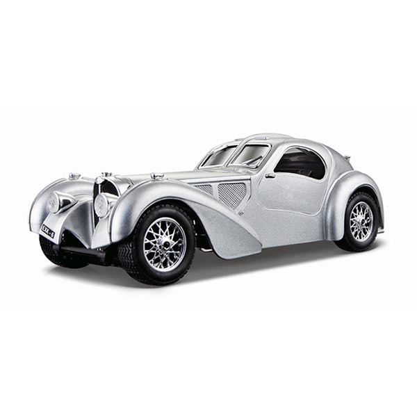 Bburago 18-22092 Bugatti Atlantic Silver