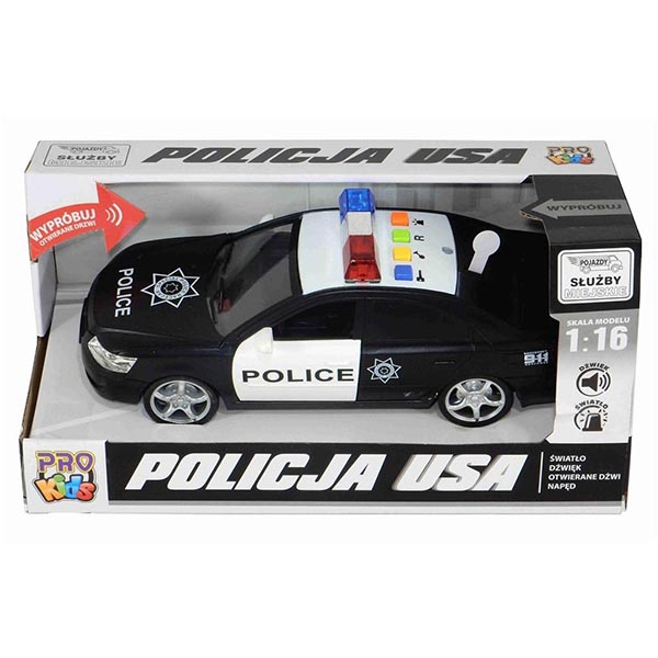 Policajné auto so svetlom a zvukom