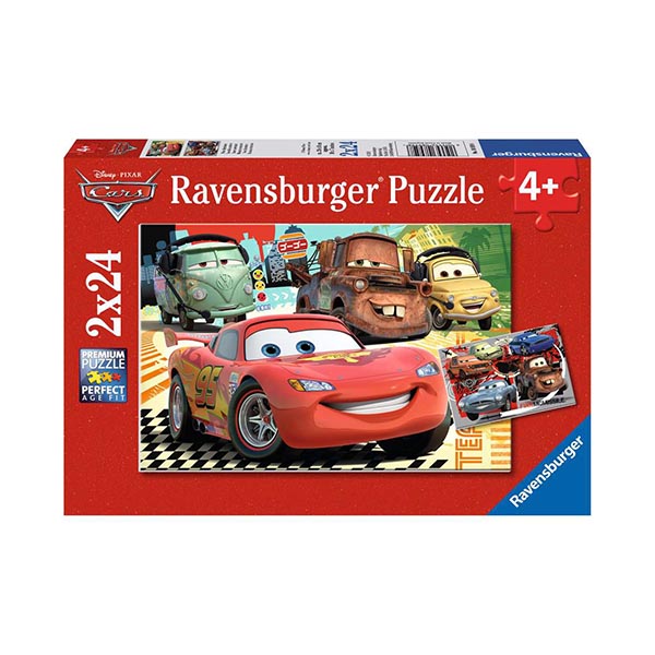 Puzzle 2x24 Ravensburger 08959 Autá: Nové dobrodružstvá