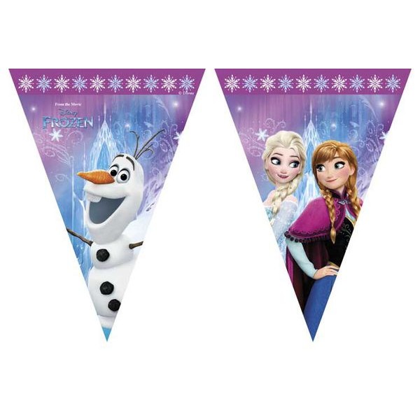 Párty vlajky Frozen 9ks