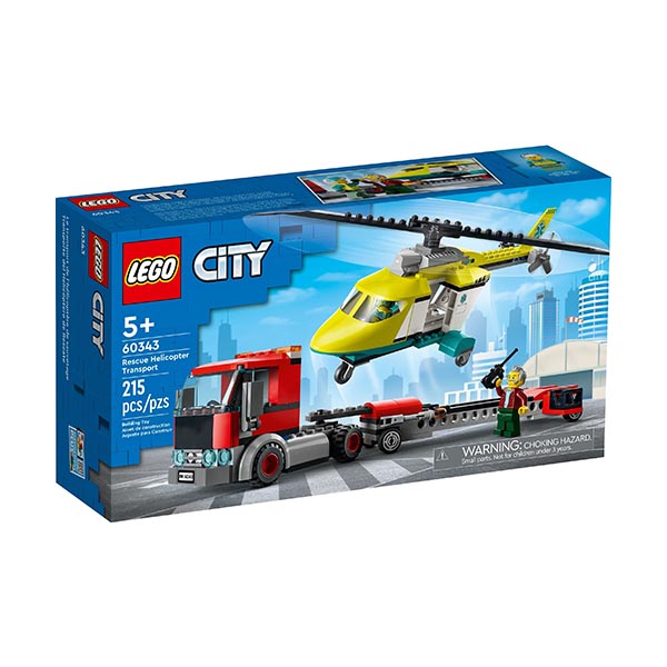 LEGO® City 60343 Preprava záchranárskej helikoptéry