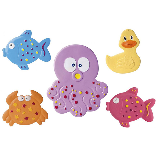 Canpol Babies 80/003 Hračky do kúpeľa s prísavkami farebný oceán 