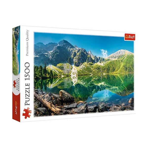 Puzzle 1500 Trefl 26166 Jazero Oeschinen, Alpy, Švajčiarsko