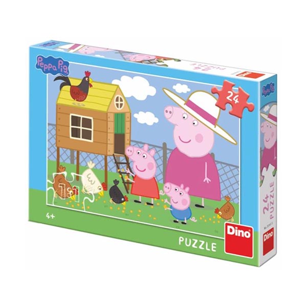 Puzzle 24 Dino Peppa Pig - Sliepočky