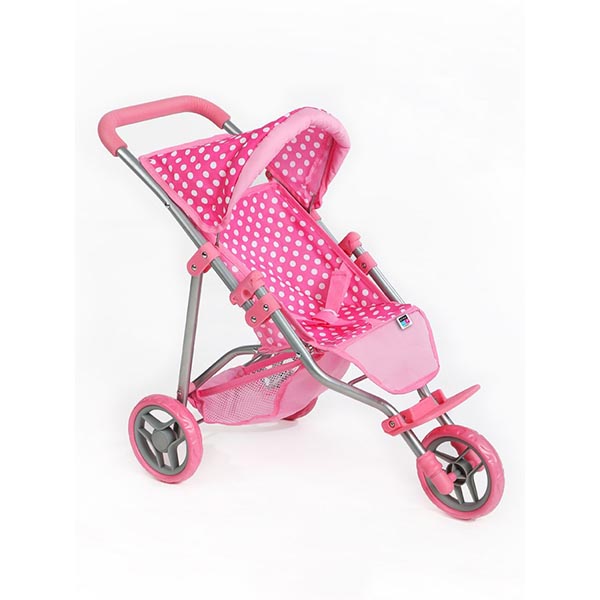 Športový kočík pre bábiky PlayTo Olivia svetlo ružový